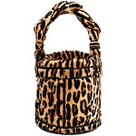 Leather and goat hair handbag, Fendi.