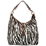Calf hair handbag, J. Crew.