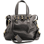 Leather tote, Yves Saint Laurent.