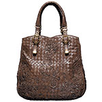 Leather tote, Bottega Veneta.