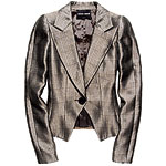 Silk blazer, Giorgio Armani.