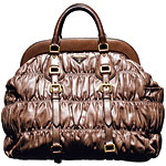 Leather handbag, Prada.
