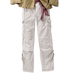 Cotton pants with ribbon belt, American Eagle Outfitters.