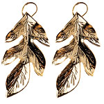 14kt-gold-plated earrings, Paste by Tracy Kahn.