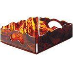 Faux-Tortoise Gallery acrylic tray, Home James Collection.