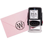 Monogram circle stamp, Room Service Home.