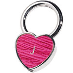 Fuschia leather key ring (also available in red), Smythson.