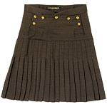 Wool skirt with brass buttons, Morphine Generation.