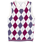 Cotton-viscose-nylon-wool vest, Lizgolf.
