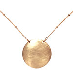 14kt-gold disk, Adina.