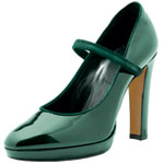 Patent leather pumps, Moschino.