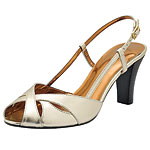 Leather sandals, Etienne Aigner.