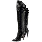 Patent leather boots, Versace.