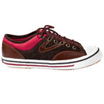 Suede and nylon sneakers, Tretorn.