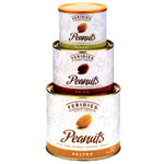 Feridies gourmet Virginia peanuts in Cajun, Wasabi, and salted varieties, Feridies.