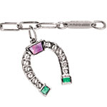 Platinum bracelet with diamond-horseshoe charm, Tiffany & Co..