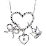 Sterling-silver pendant necklace, Vera Wang Fine Jewelry.