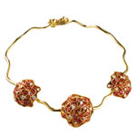 18kt-gold necklace with diamonds, rubies and sapphires, Louis Vuitton.