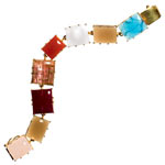 22kt-gold-vermeil bracelet with mixed quartz, Wendy Mink Jewelry.