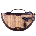 Wool with calfskin bag, deborah lewis.