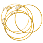 14kt-gold filled and mother-of-pearl bracelets, Janna Conner.