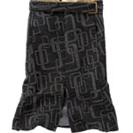 Wool and polyester skirt, Lida Baday.
