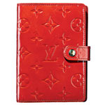 Patent leather planner, Louis Vuitton.