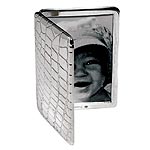 Sterling-silver Croco D'Argent travel frame, Christofle.