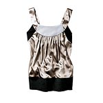 Shimmering color-block camisole in pebble, Simply Vera.