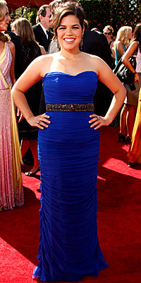 America Ferrera, Emmys, trends, Monique Lhuillier