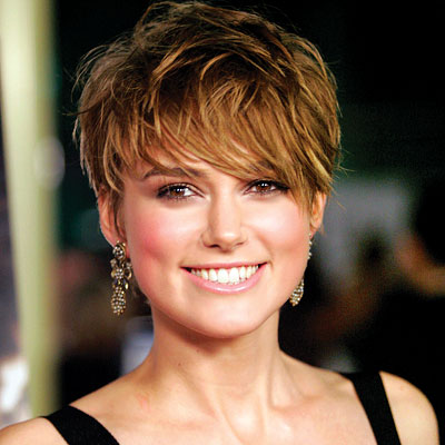 Kiera Knightley layered haircuts