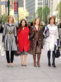 Cashmere Mafia, Bonnie Somerville, Lucy Liu, Miranda Otto, Frances O'Connor, Patricia Field, Jason Wu, Valentino, Cavalli, Fendi