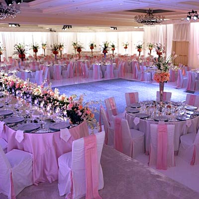   Wedding Reception on Designing So That Her Reception Would Have Two Focal Points