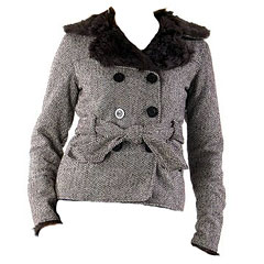 Double-breasted tweed coat, Target.
