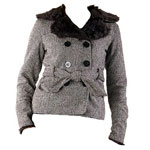 Double-breasted tweed coat, Target.