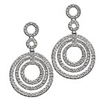 Circle dangle earrings, Emitations.