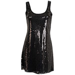 Sequin tank dress, Wet Seal.