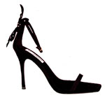 Black sandal, Jimmy Choo.