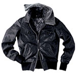 Leather motorcycle jacket, La Redoute.