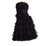 Strapless lace dress, B. Darlin.