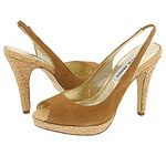 Suede peep-toe pumps, Steve Madden.