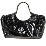 Patent leather oversize bag, Newport News.