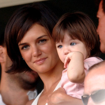 Katie Holmes, Suri, David Beckham's first game for the L.A. Galaxy