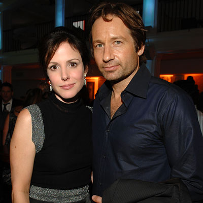 Mary-Louise Parker, David Duchovny, Premiere of Showtime's Weeds and Californication, Bulevard 3, Los Angeles