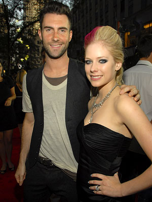 Adam Levine, Avril Lavigne, Fashion Rocks. Kevin Mazur/WireImage