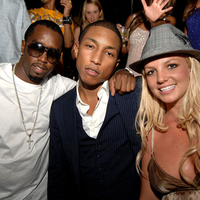 P. Diddy, Pharrell Williams and Britney Spears - Party Photos - Celebrity - 