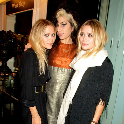 Mary Kate Olsen, Amy Winehouse, Ashley Olsen, Launch dinner for The Row fashion line, London