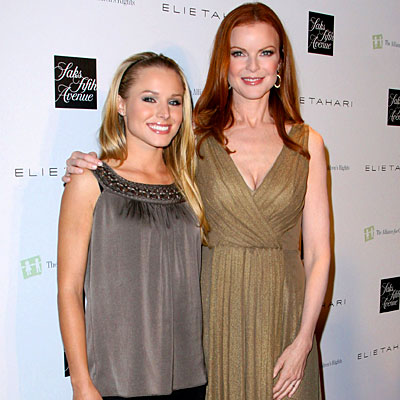 Marcia Cross, Kristen Bell, Launch of Elie Tahari boutique at Saks Fifth Avenue, Los Angeles