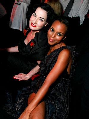 Dita Von Teese in Louis Vuitton, Kerry Washington in Louis Vuitton, Takashi Murakami Honors Louis Vuitton Artistic Director Marc Jacobs at Gala Celebrating the Murakami Exhibition, Los Angeles