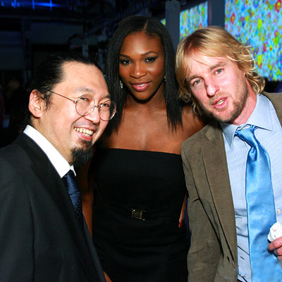 Takashi Murakami, Serena Williams in Louis Vuitton, Owen Wilson, Takashi Murakami Honors Louis Vuitton Artistic Director Marc Jacobs at Gala Celebrating the Murakami Exhibition, Los Angeles
